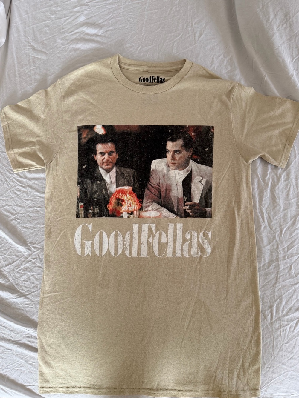 Hybrid Apparel GoodFellas Graphic Tee in Cream